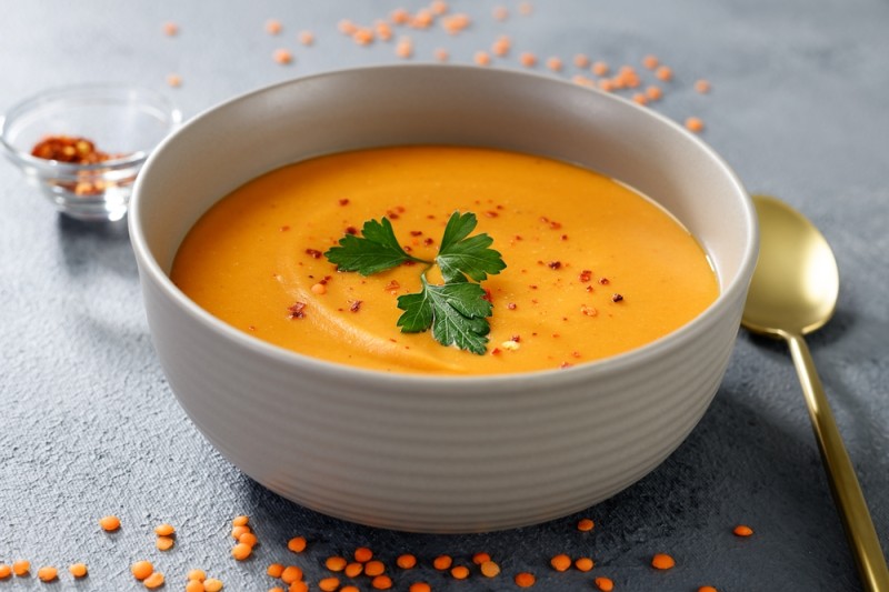 Supa de linte rosie pentru ficat